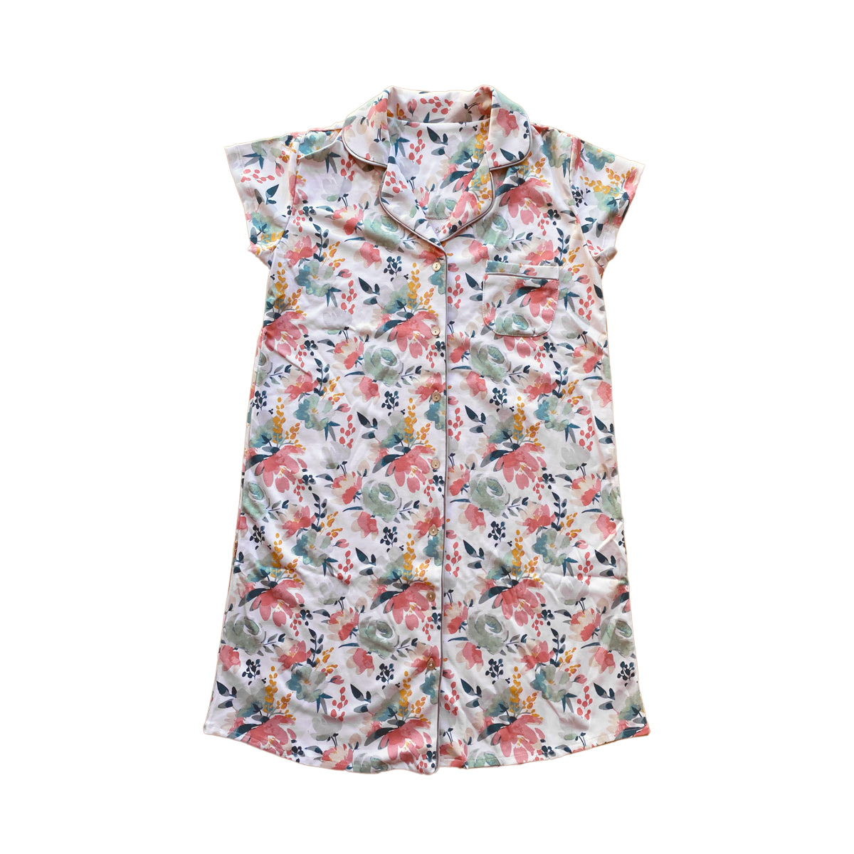 CAMISA MC MAMA PASTEL FLOWERS