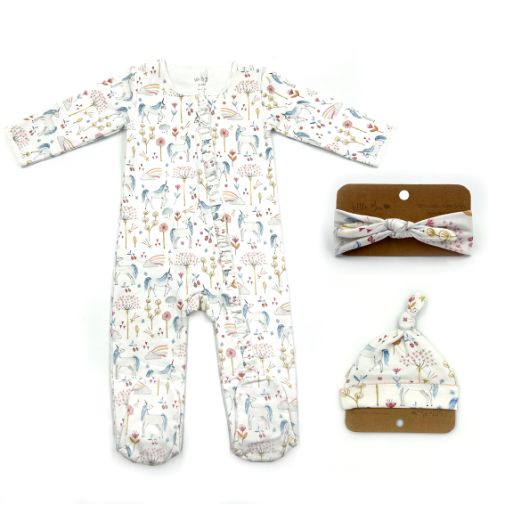 PACK Pijama Baby Franela + Gorrito/Cintillo