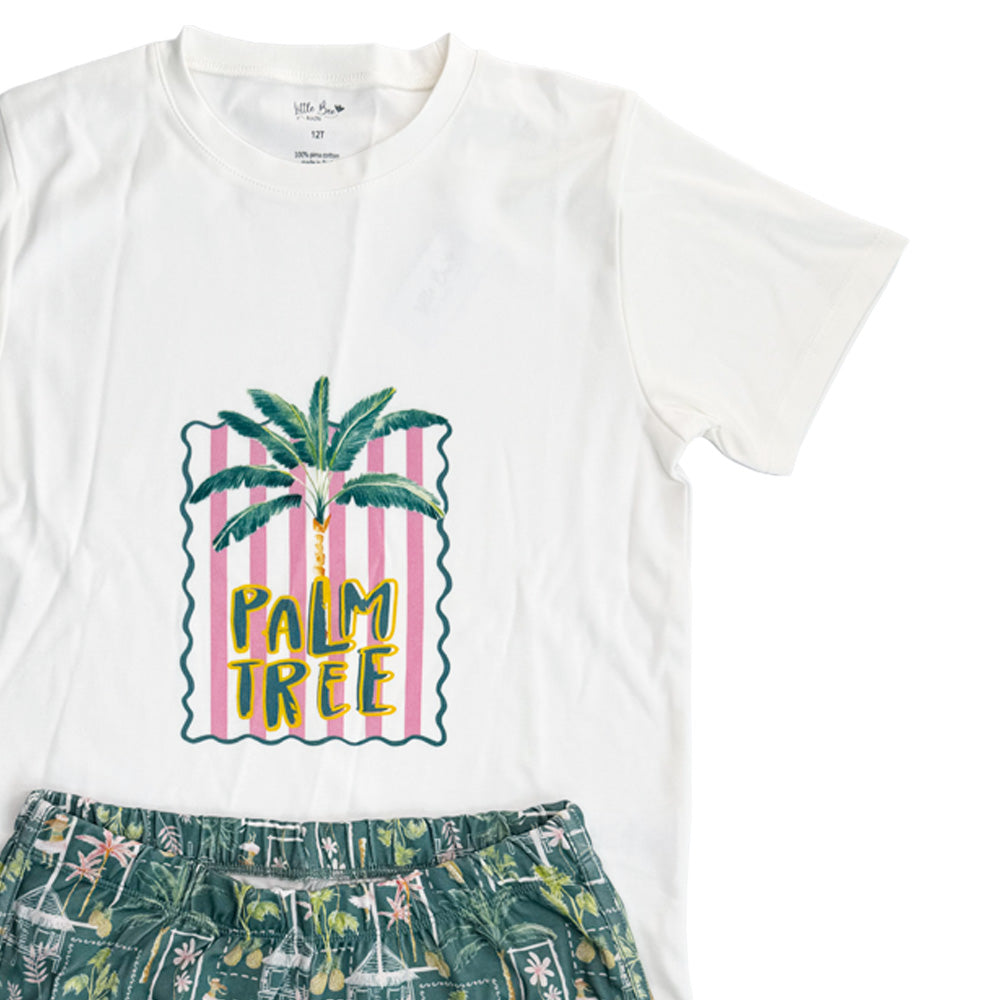 Pijama Corto Teens Colour Palmtree