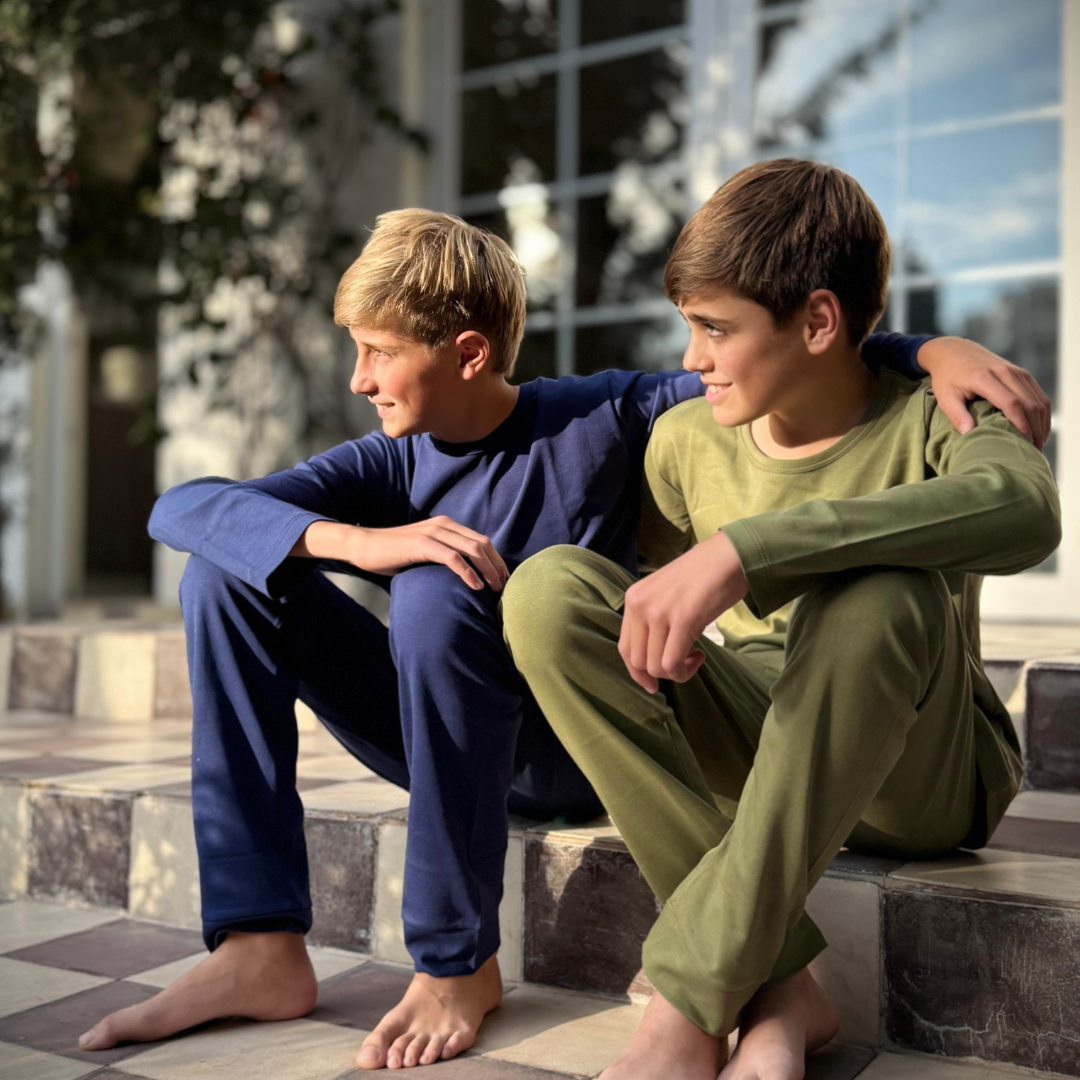 Pijama Largo Teens Green