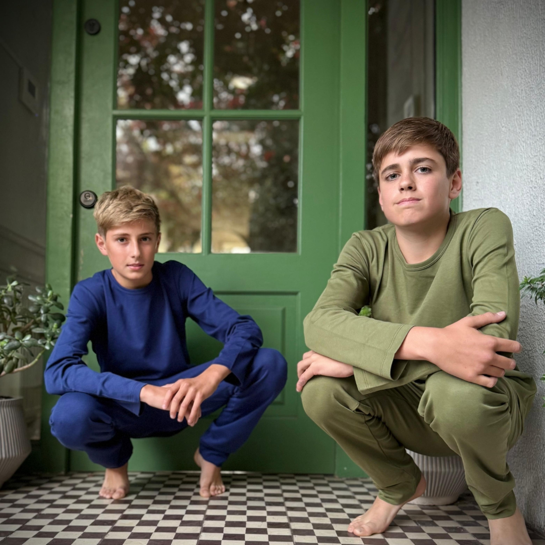 Pijama Largo Teens Blue