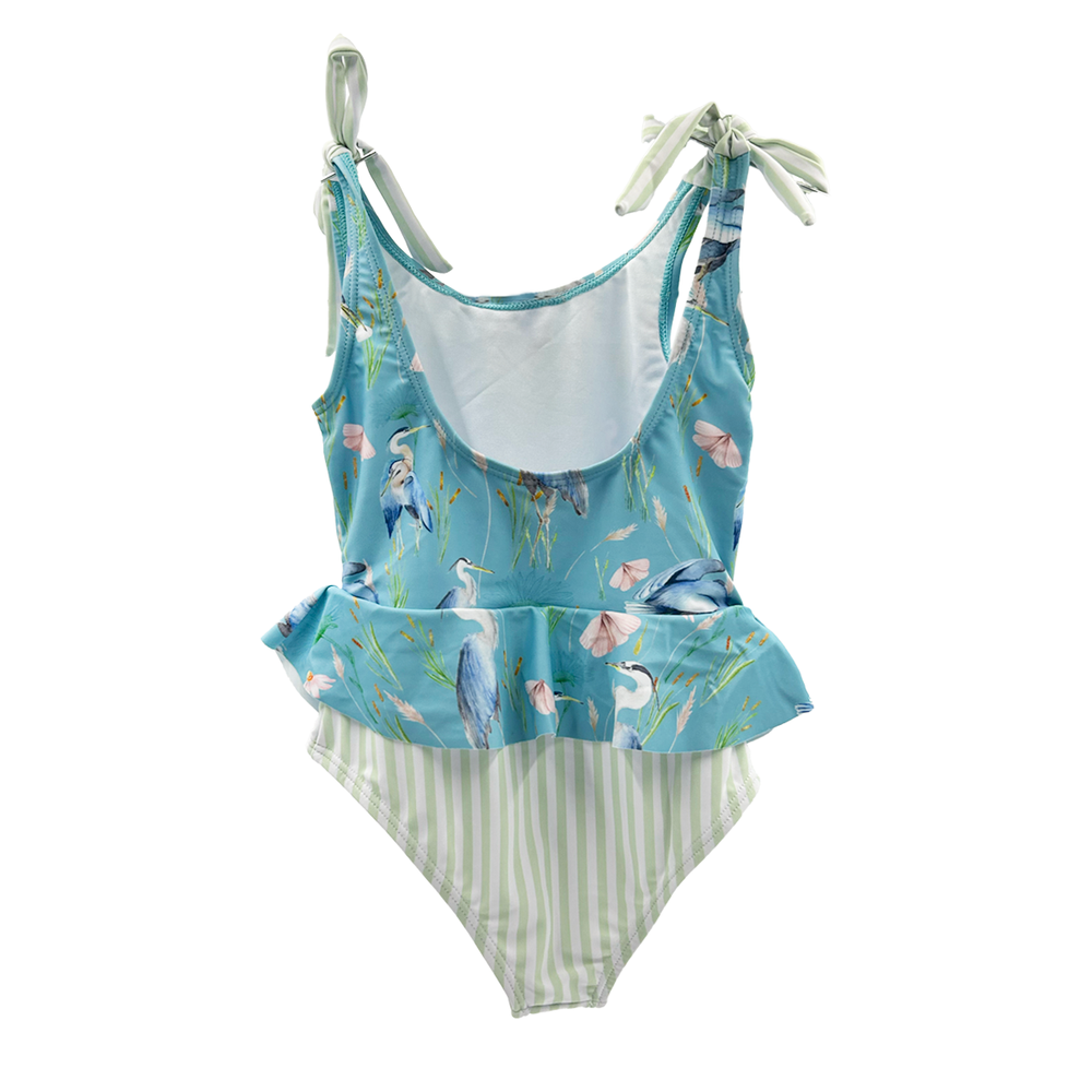 Traje de Baño Niña Peplum Bluebirds