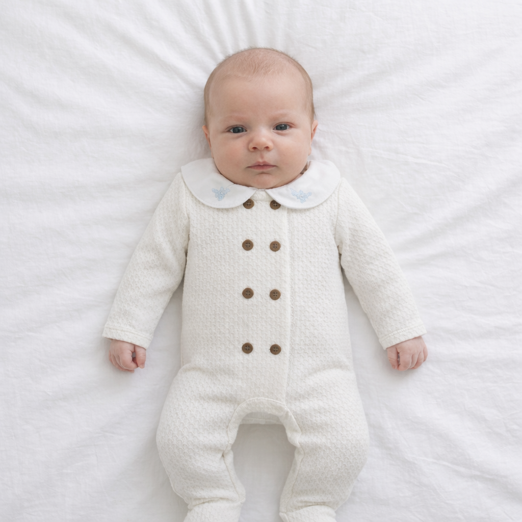 Pijama Winter Botones White