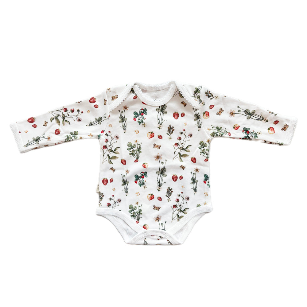 Body Manga Larga Strawberry