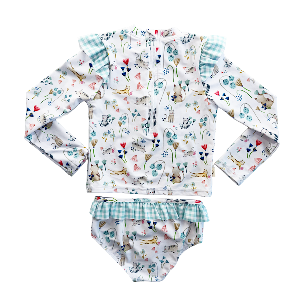 Traje de Baño Niña Dos Piezas Cats