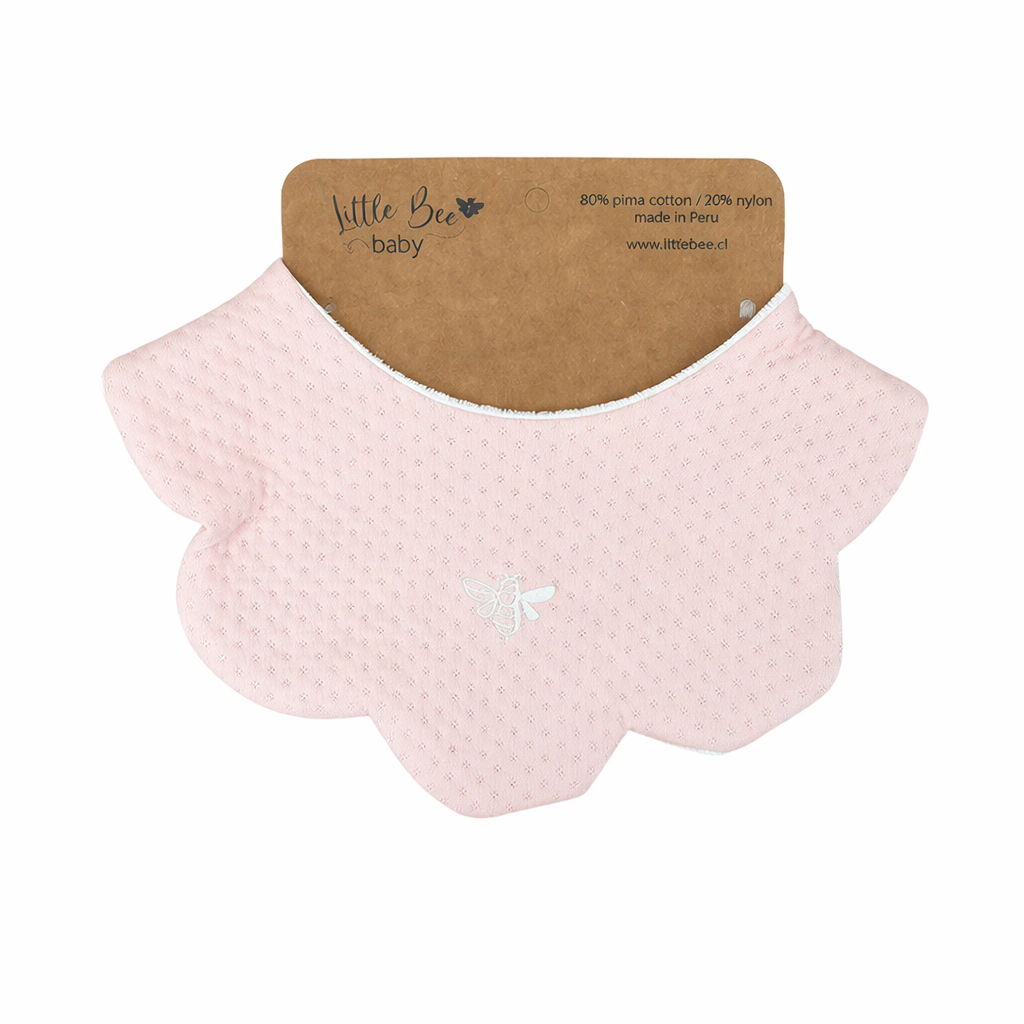 Babero Winter Flower Pale Rose