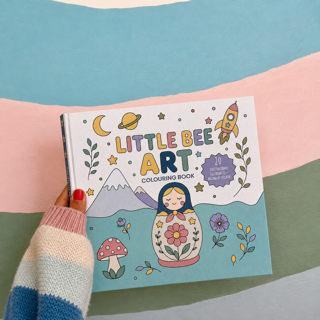 Colouring book Little Bee art
