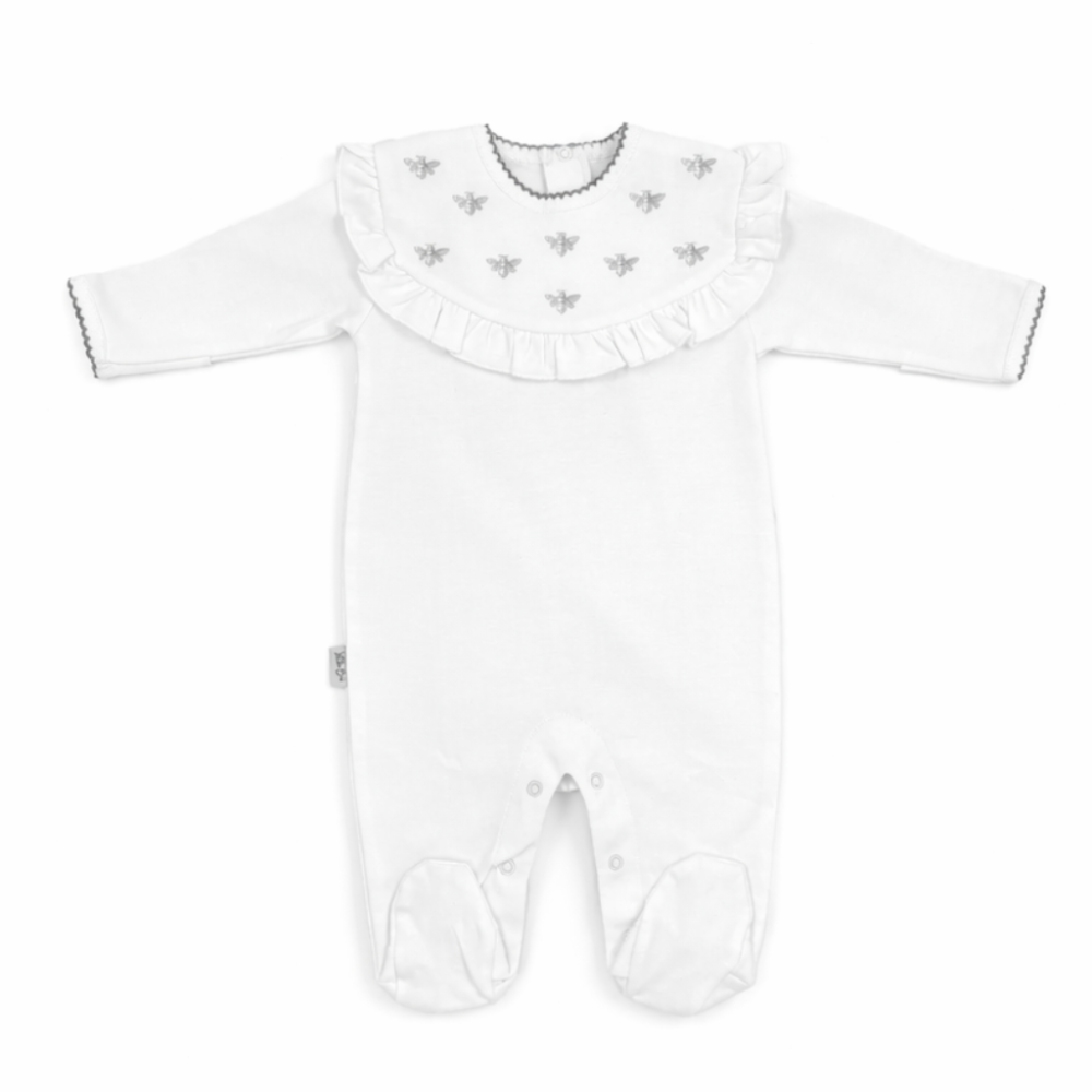 Pijama Baby Niña White Bee- Algodón Pima