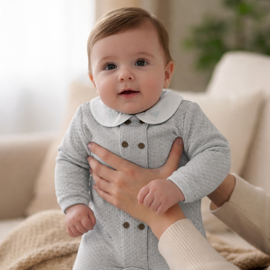 Pijama Winter Botones Grey