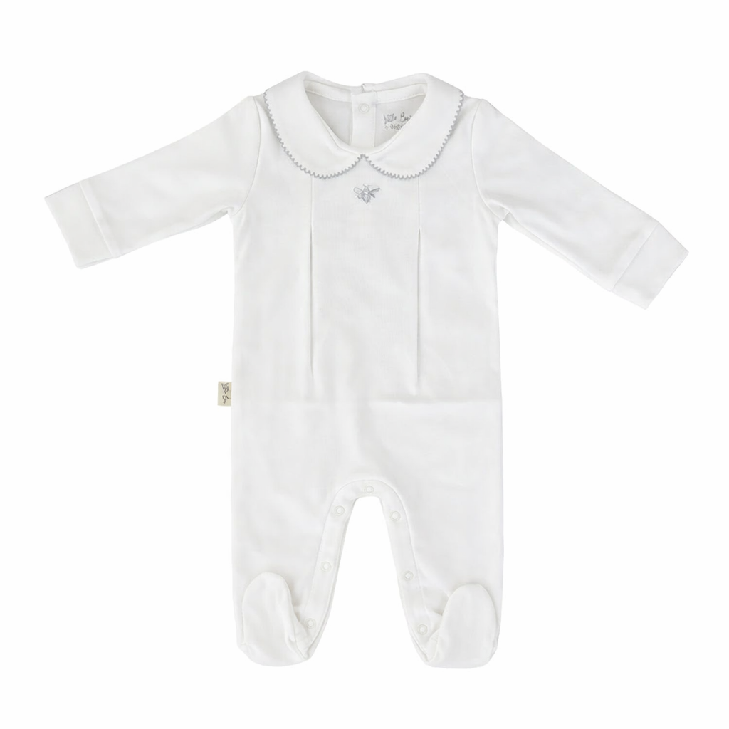 Pijama Baby Boy White Bee- Algodón Pima