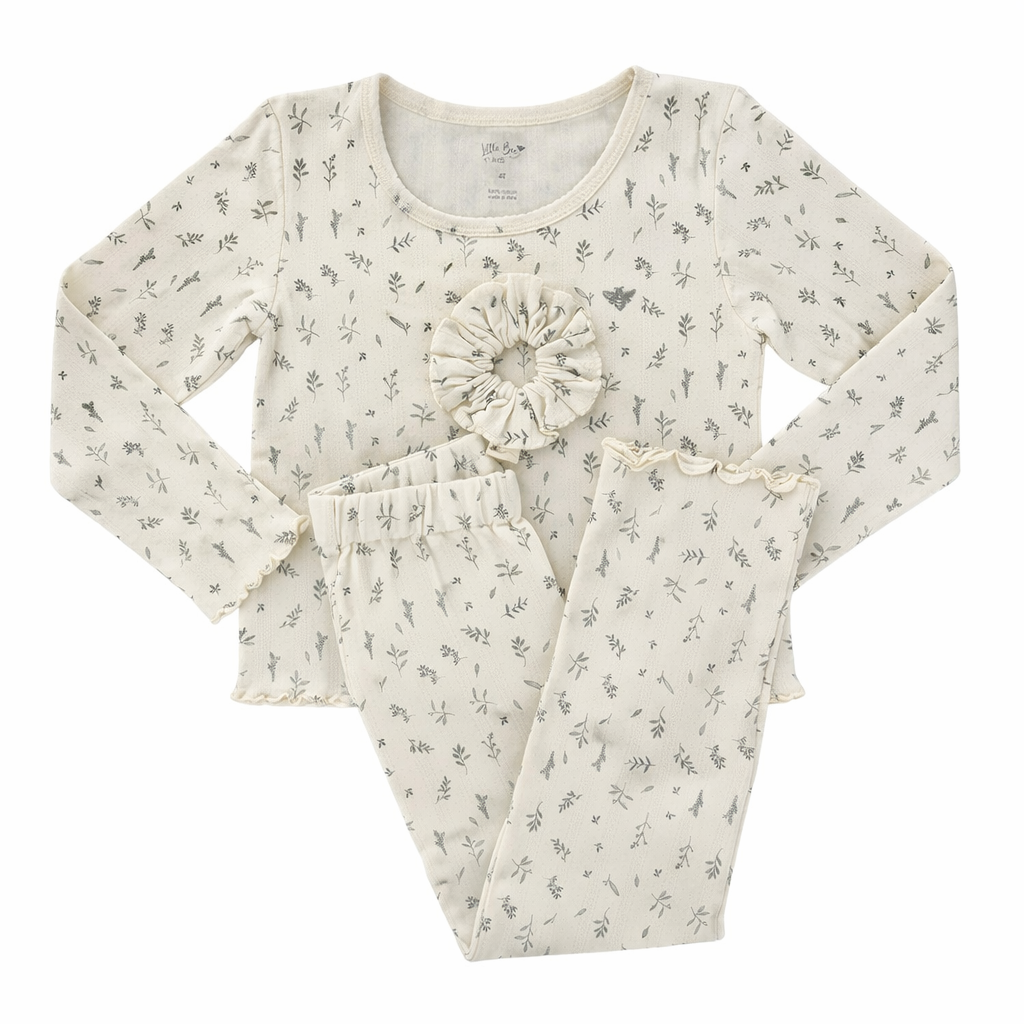 Pijama Winter Girl Point Leaves