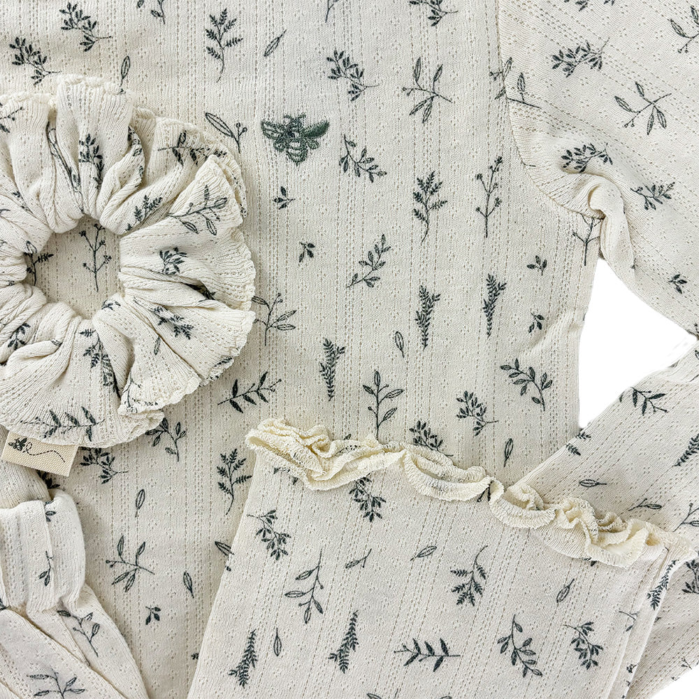 Pijama Winter Girl Point Leaves
