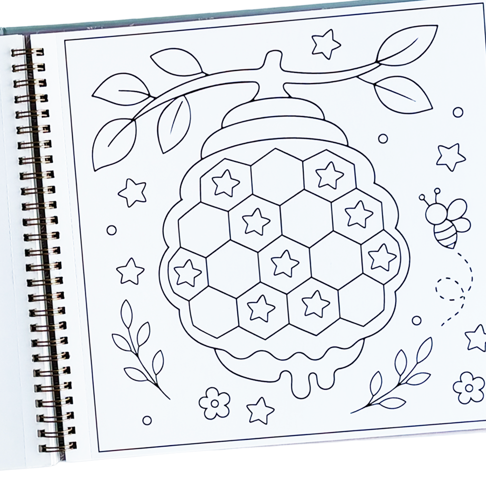 Colouring book Little Bee art