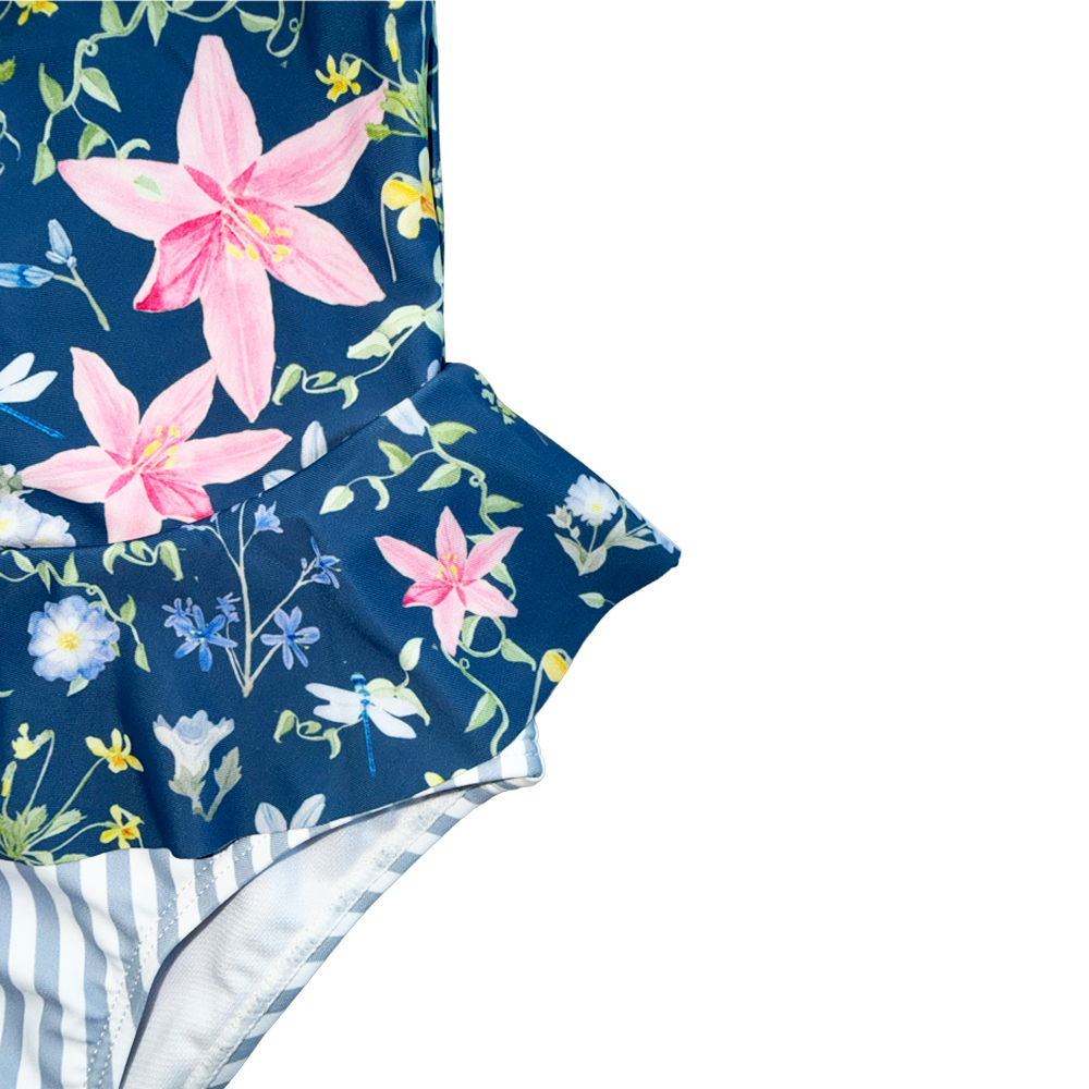 Traje de Baño Niña Peplum Jazmin