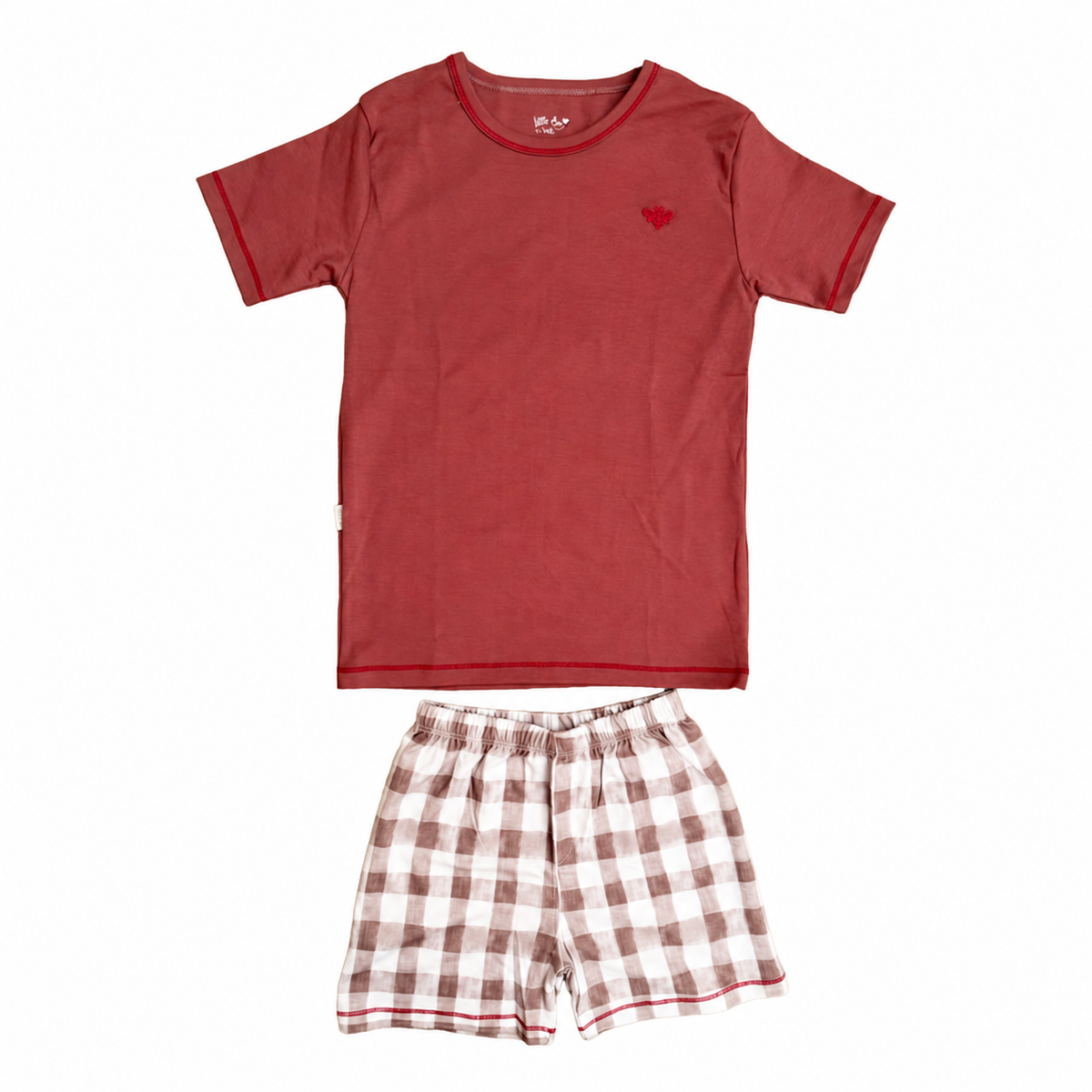 Pijama Corto Xmas Vichy - Algodón Pima