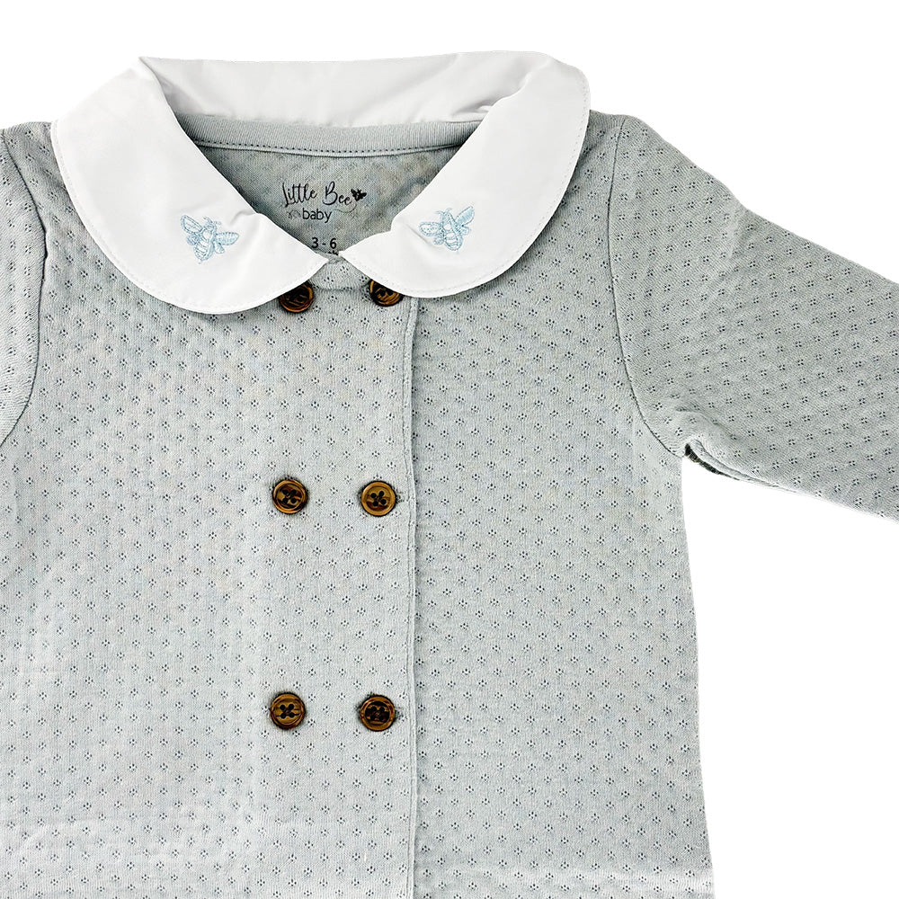 Pijama Winter Botones Grey