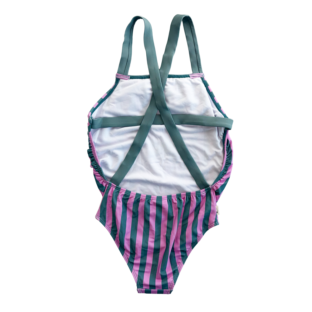 Traje de Baño Teens Malva Stripes