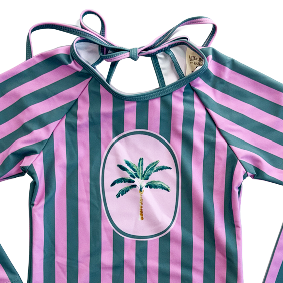 Traje de Baño ML Malva Stripes