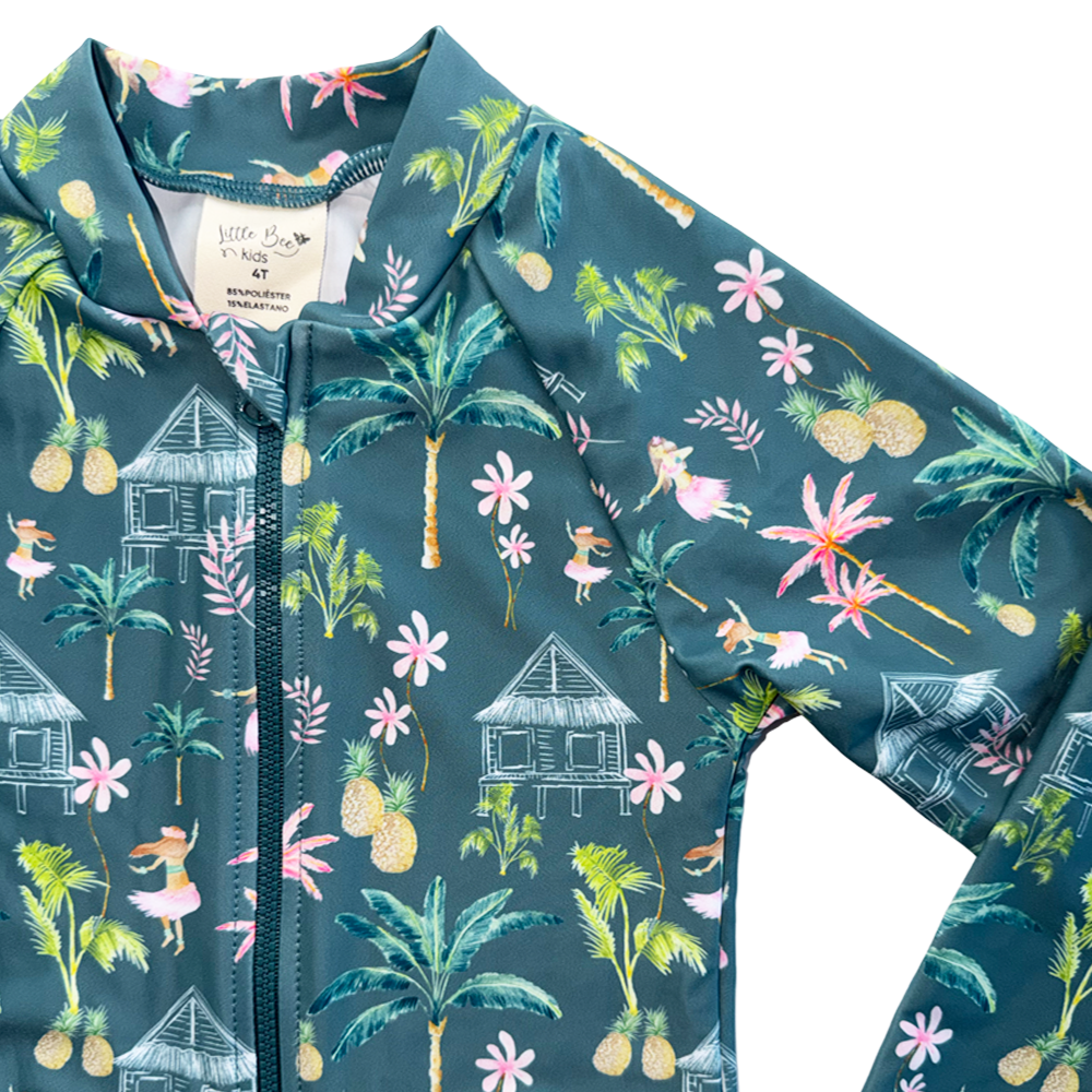 Traje de Baño ML Zip Palmtree