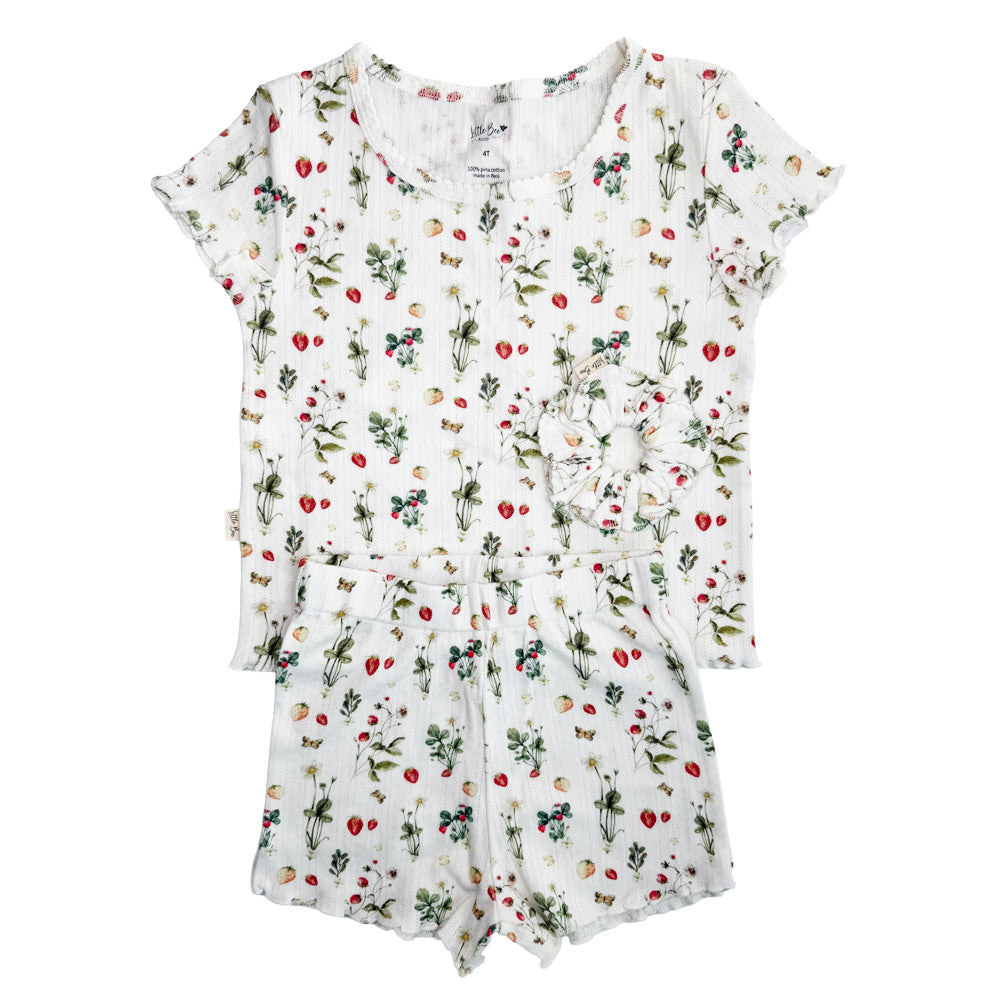 Pijama Corto Pointielle Strawberry