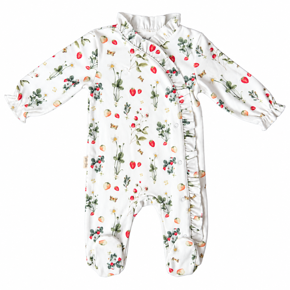 Pijama Baby Cruzado Strawberry- Algodón Pima