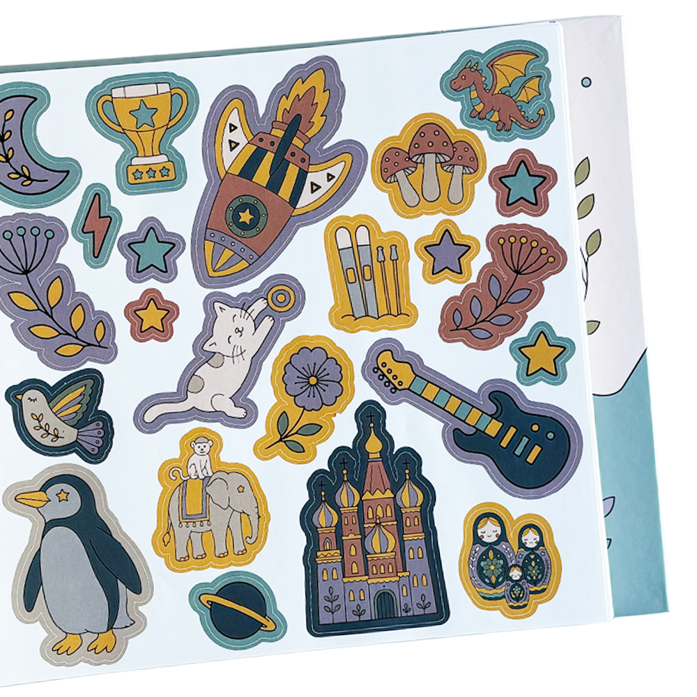 Colouring book Little Bee art