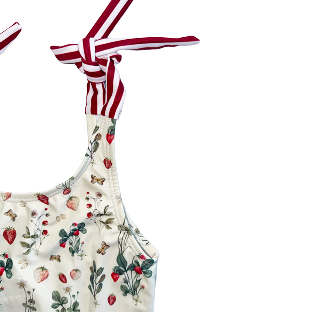 Traje de Baño Niña Peplum Strawberry