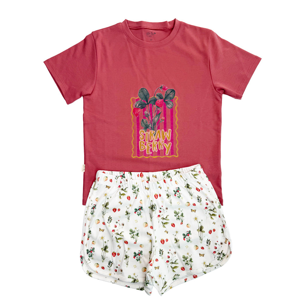 Pijama Corto Teens Colour Strawberry