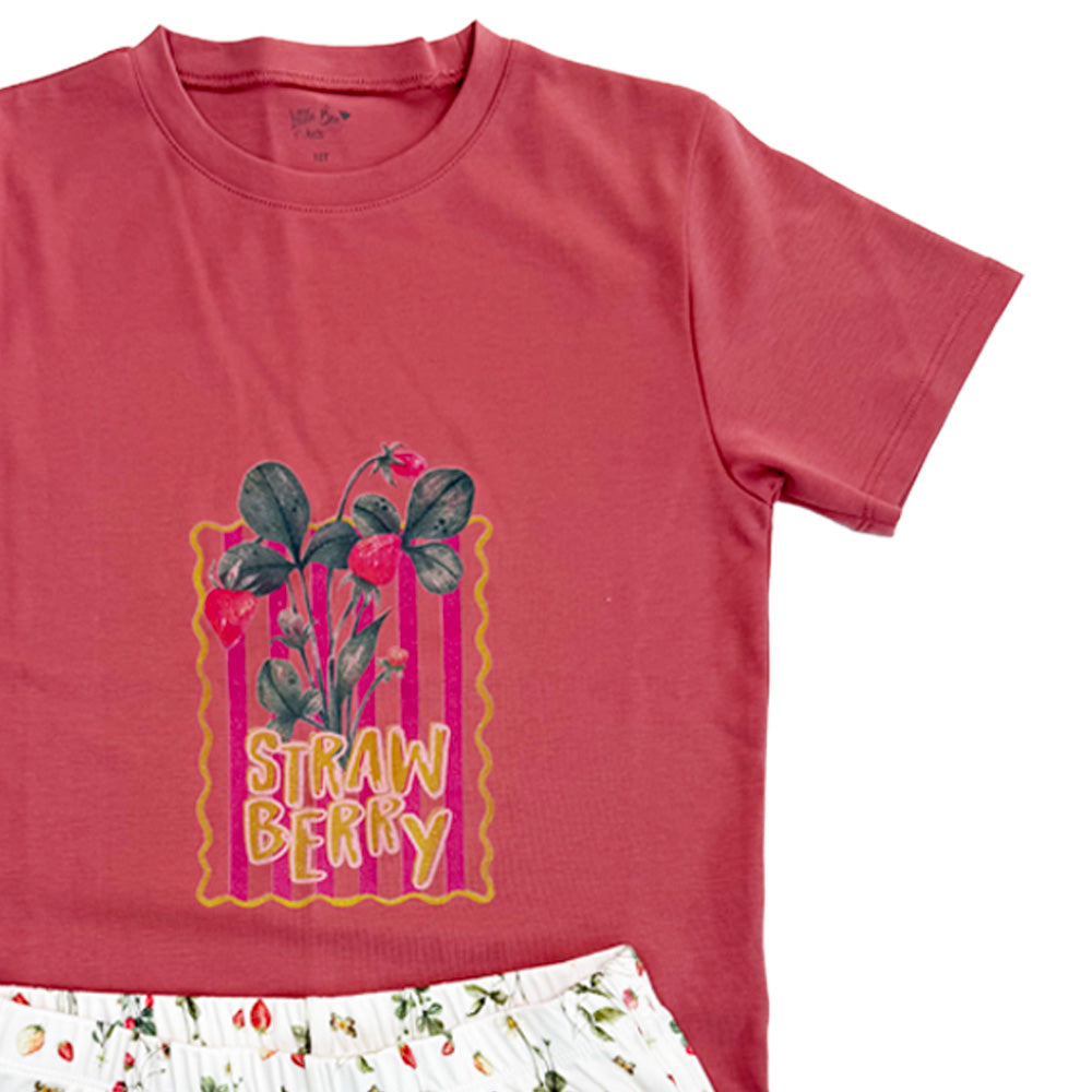 Pijama Corto Teens Colour Strawberry