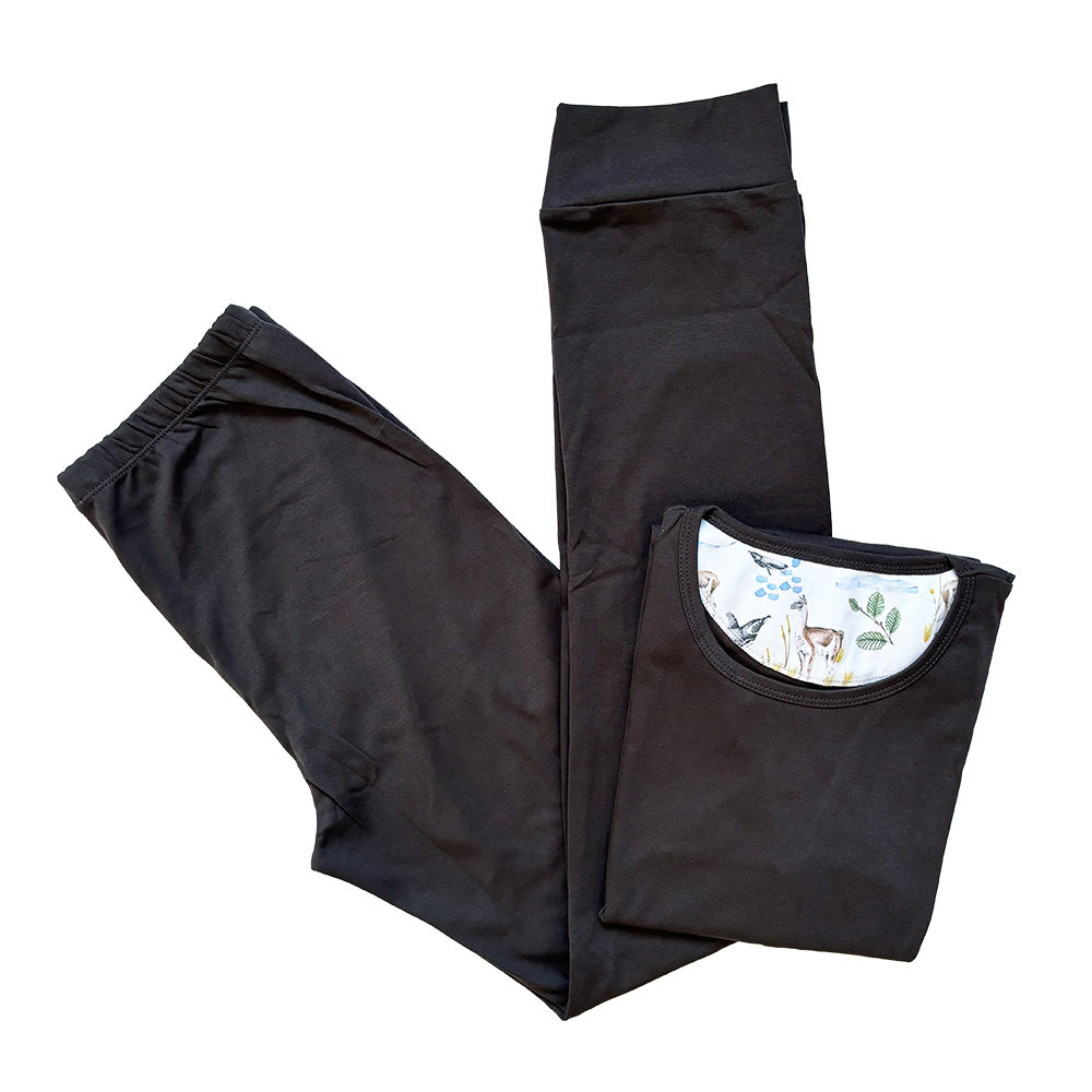 Pijama Largo Teens Grey Check