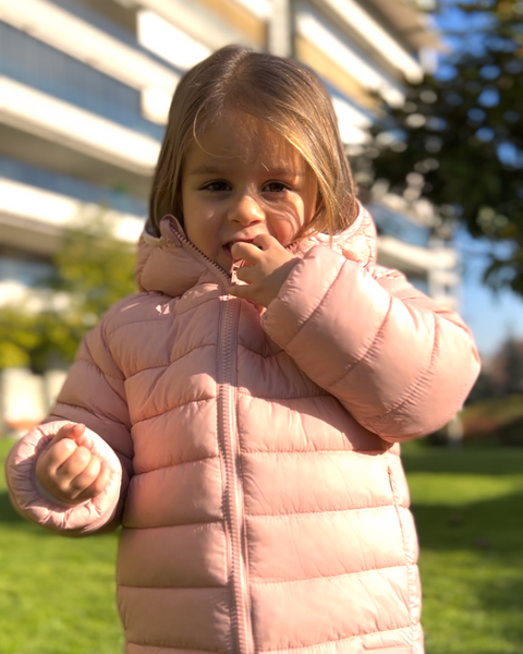 Parka Reversible Rose Bluebirds – littlebeechile