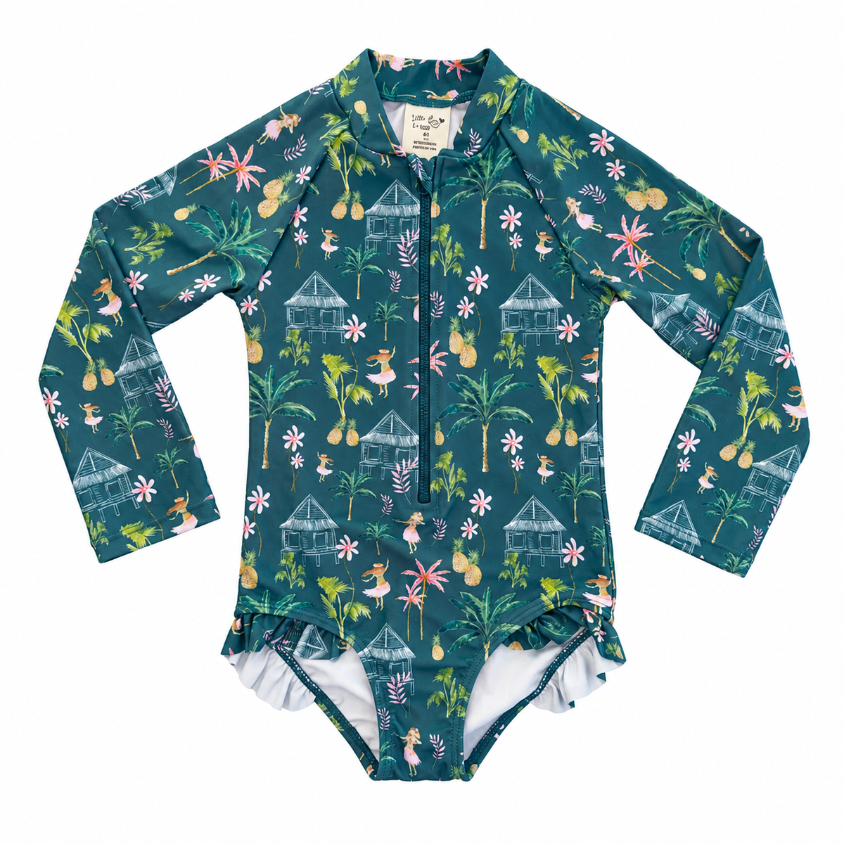 Traje de Baño ML Zip Palmtree