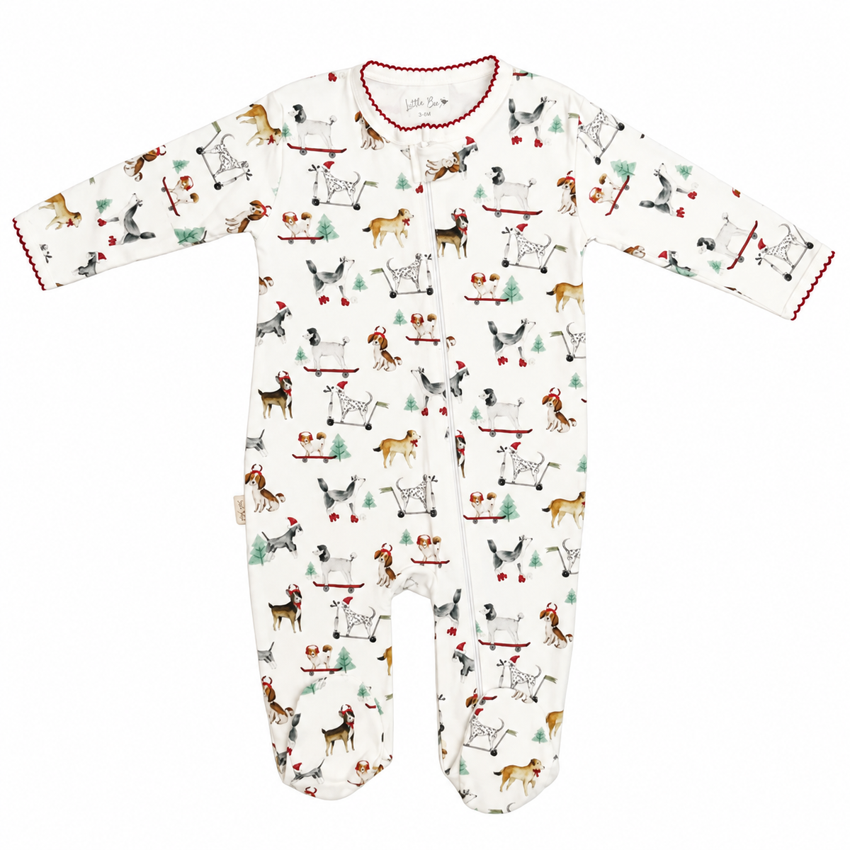 Pijama Baby Xmas Dogs- Algodón pima