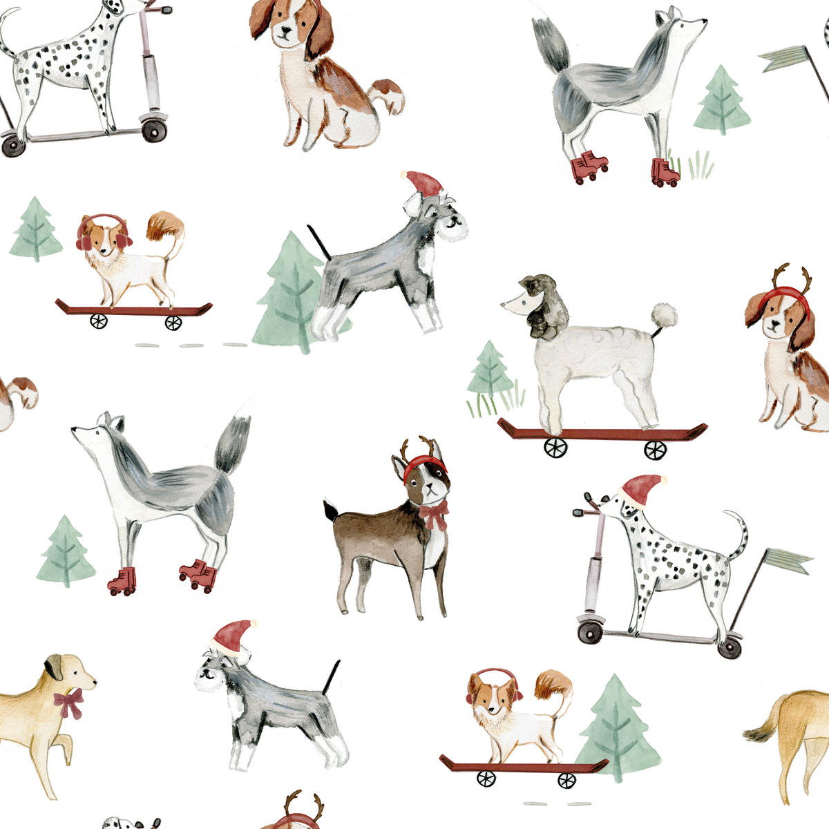 Babero Xmas Dogs