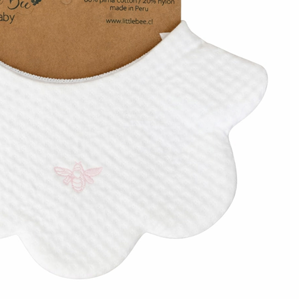 Babero Winter Flower White