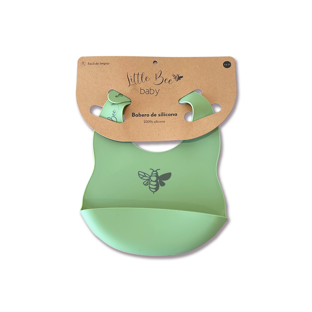Babero Silicona Green