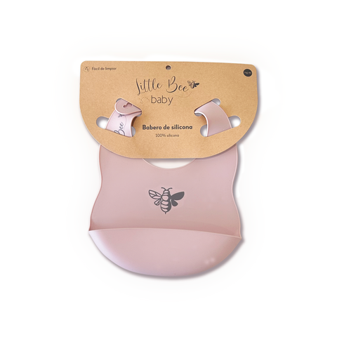 Babero Silicona Rose