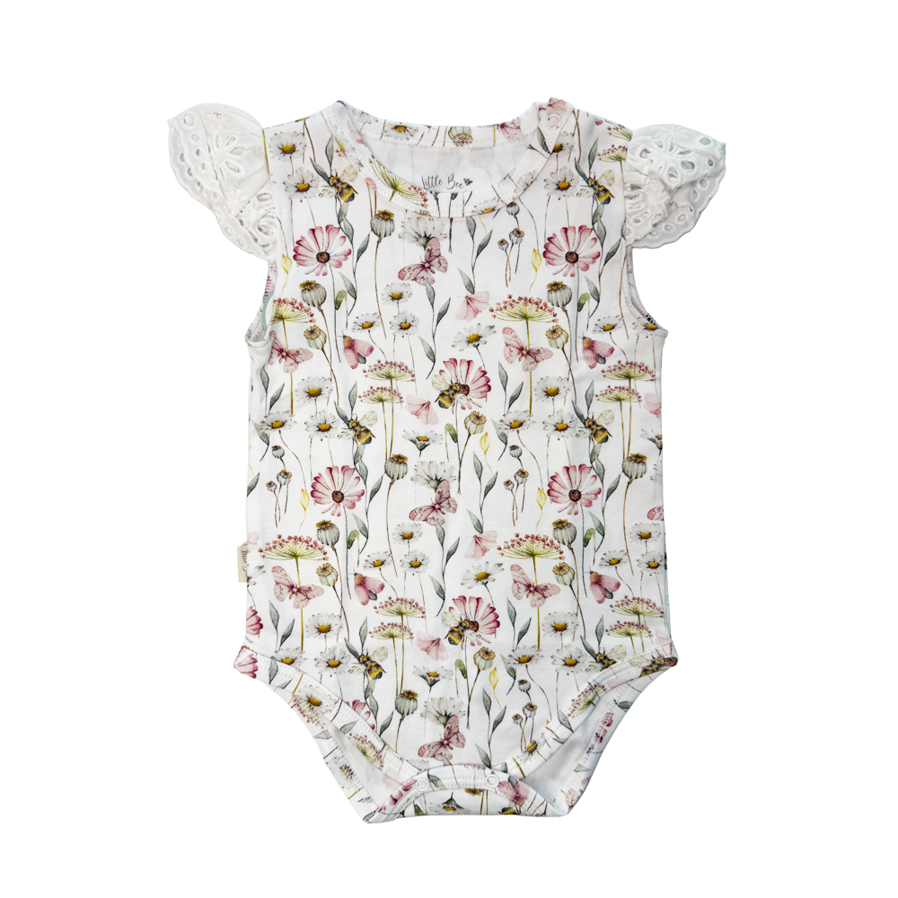 Body Manga Corta Butterflies