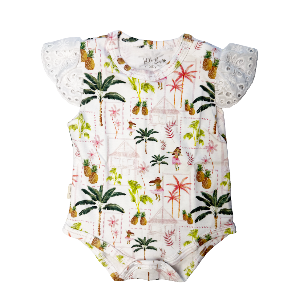 Body Manga Corta Palmtree