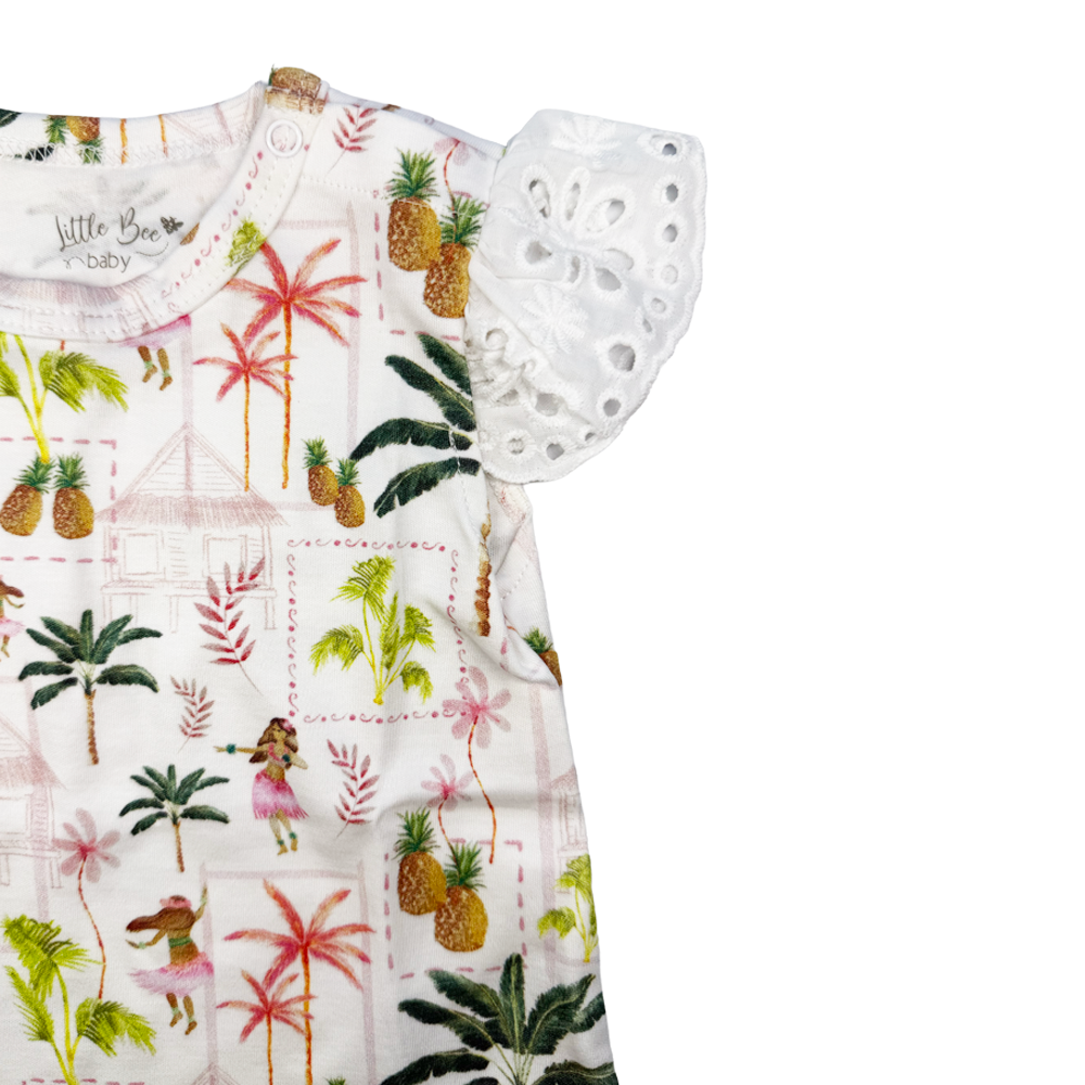 Body Manga Corta Palmtree