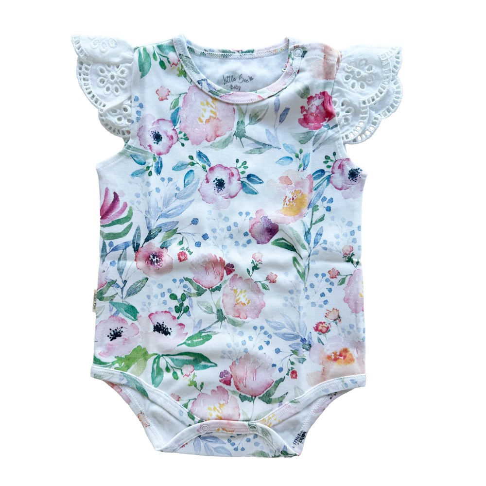Body Manga Corta Rose Garden