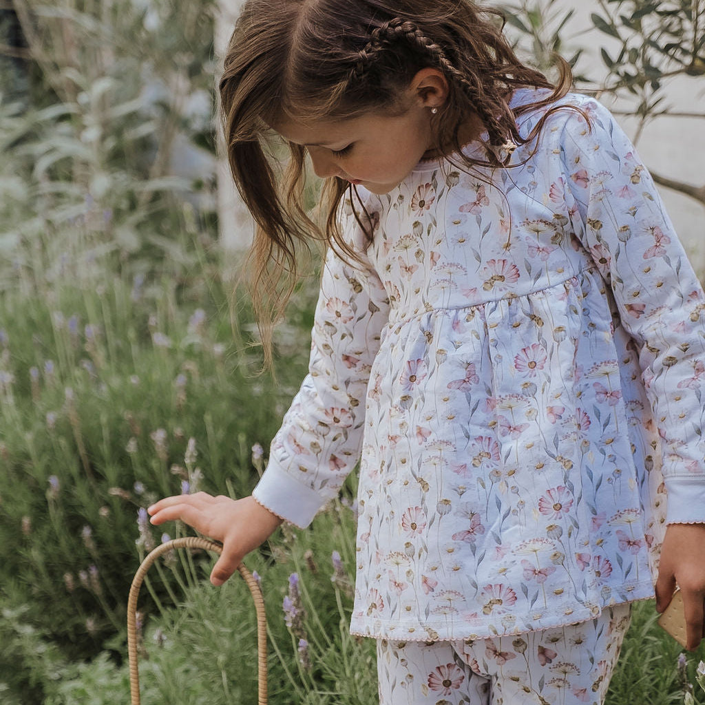 Pijama Largo Butterflies- Algodón Pima