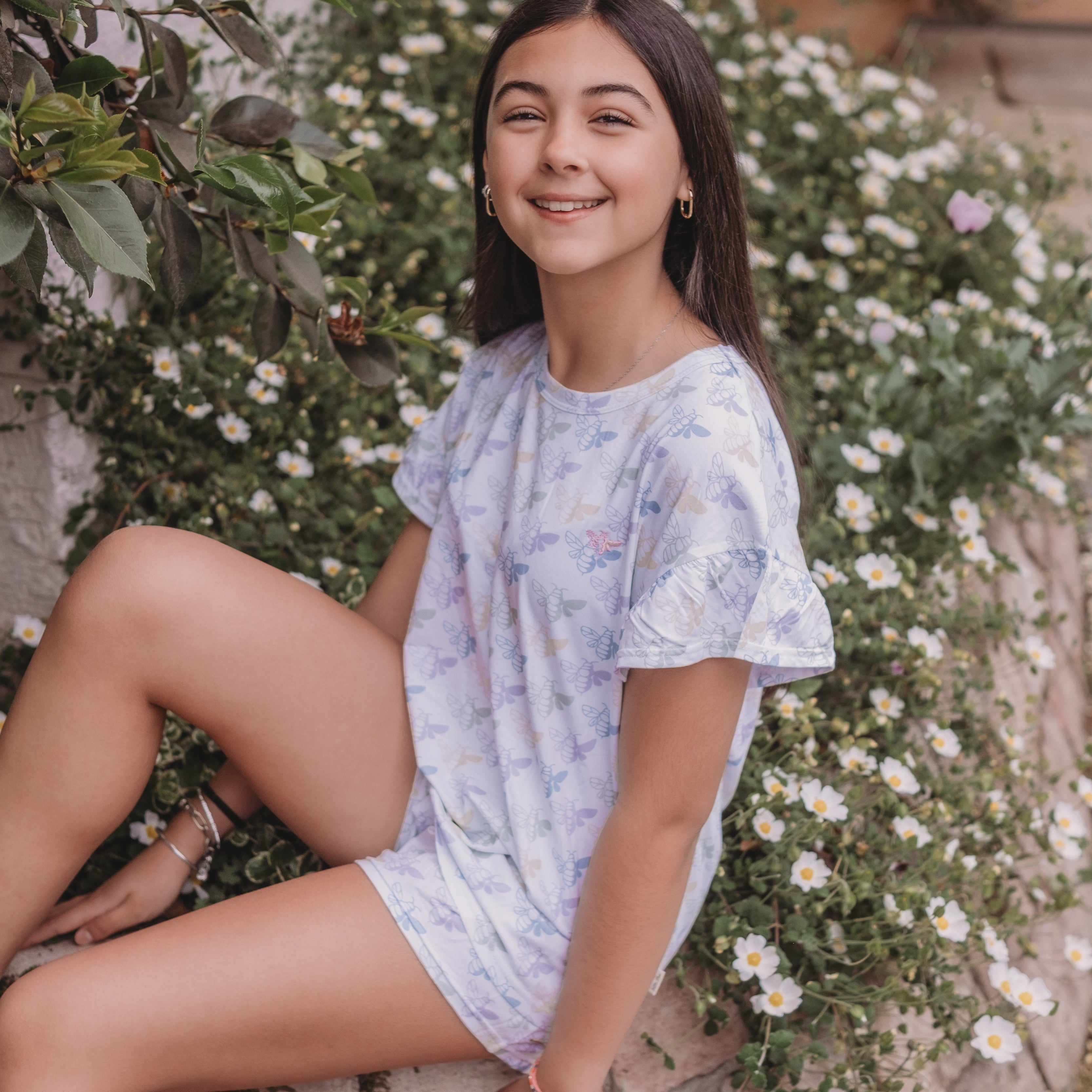 Pijama Corto Teens Niña Bees
