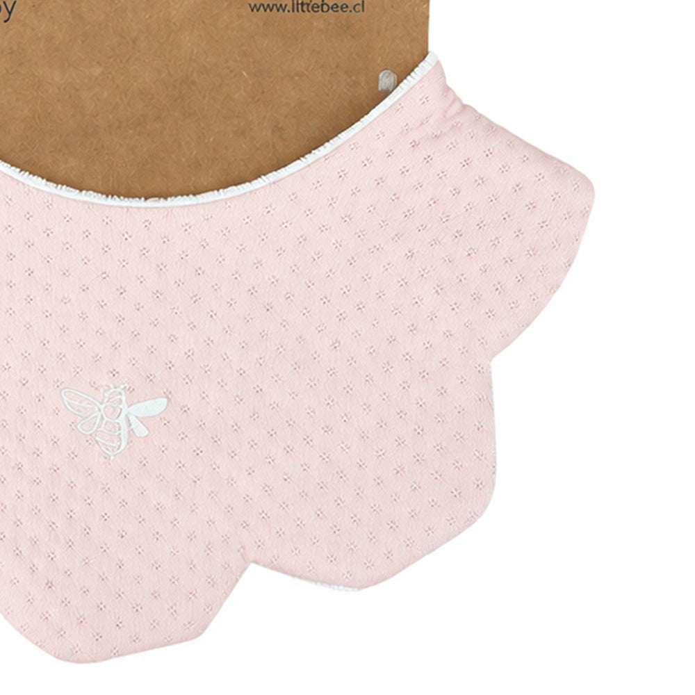 Babero Winter Flower Pale Rose