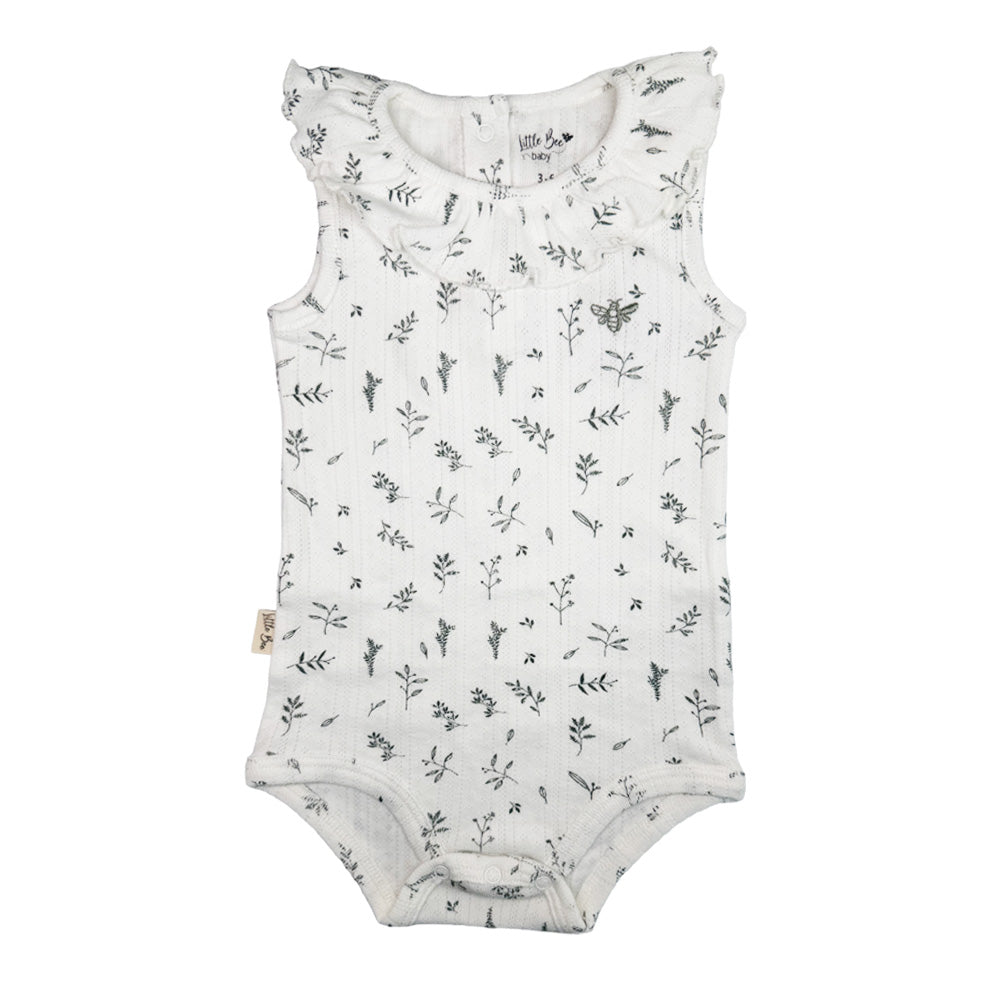 Body Sin Mangas Pointielle Leaves