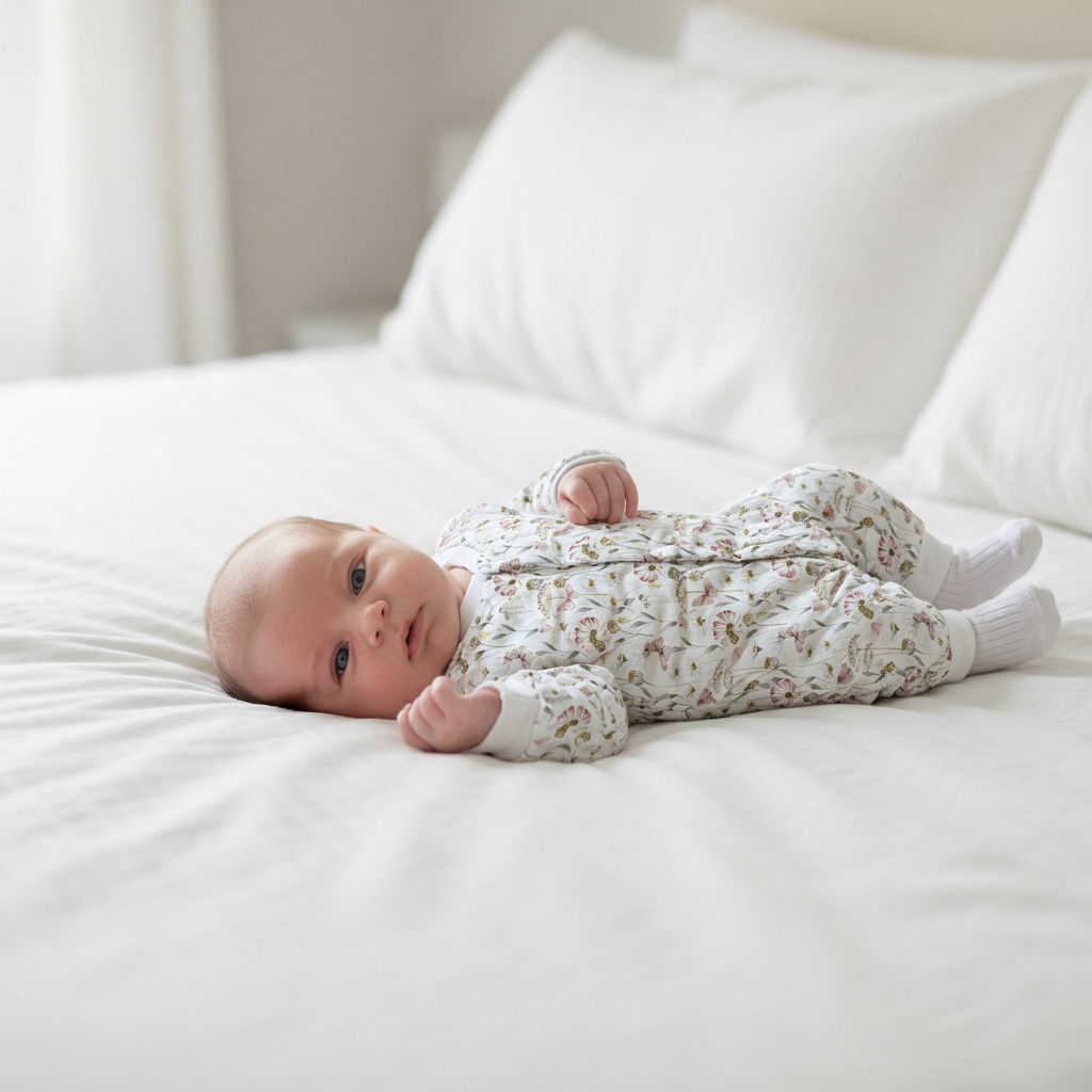 Saquito Acolchado Franela Butterflies