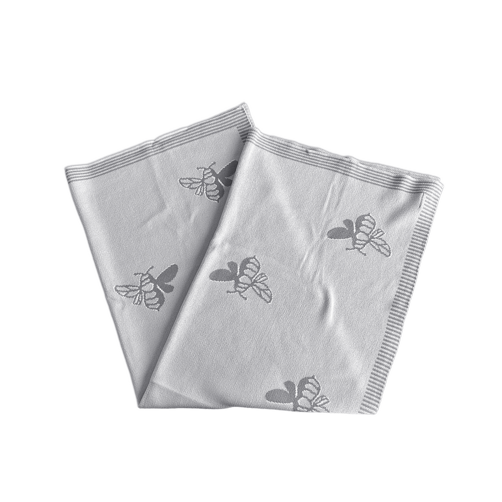 Manta Tejida Grey Bee