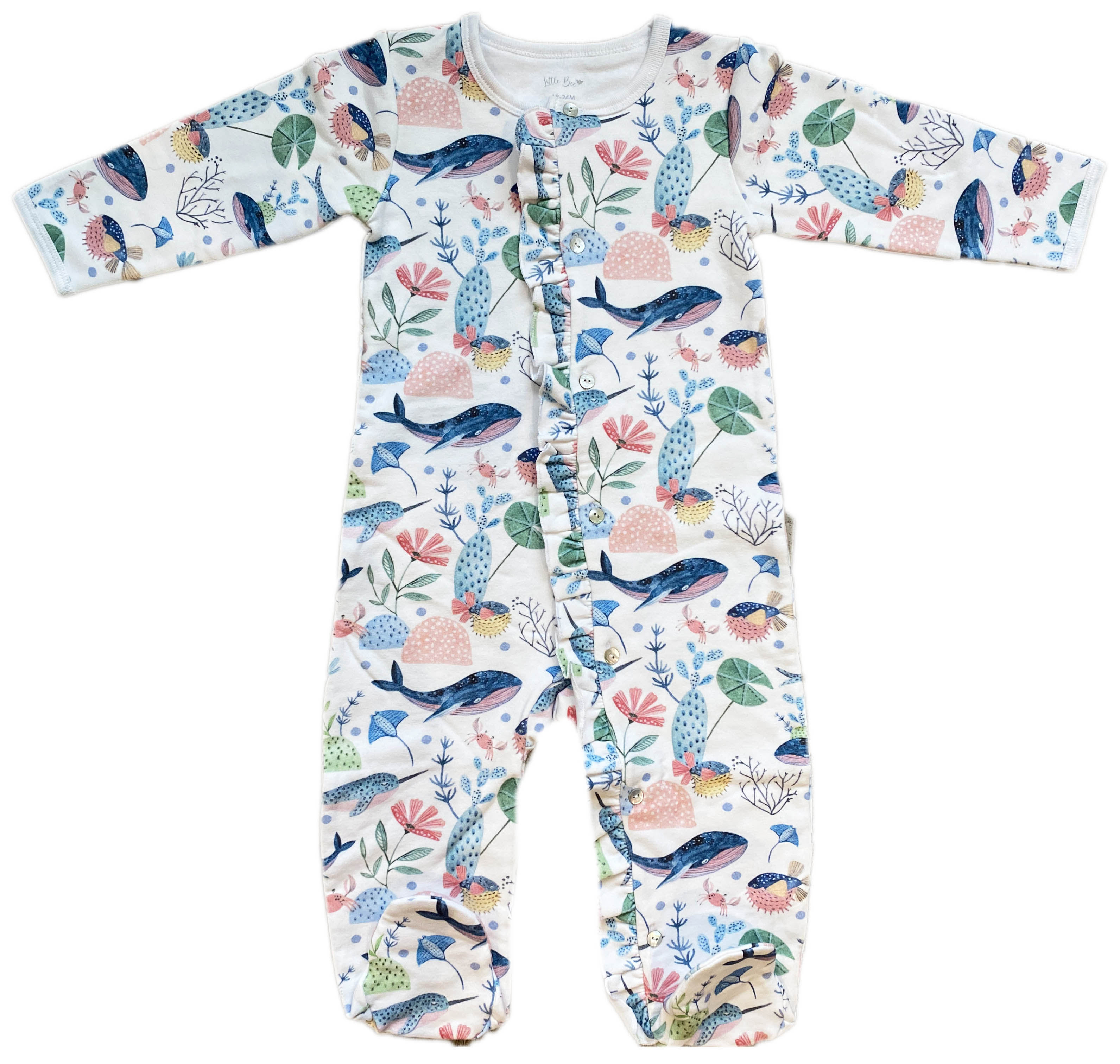 PIJAMA BABY FRANELA AQUARIUM