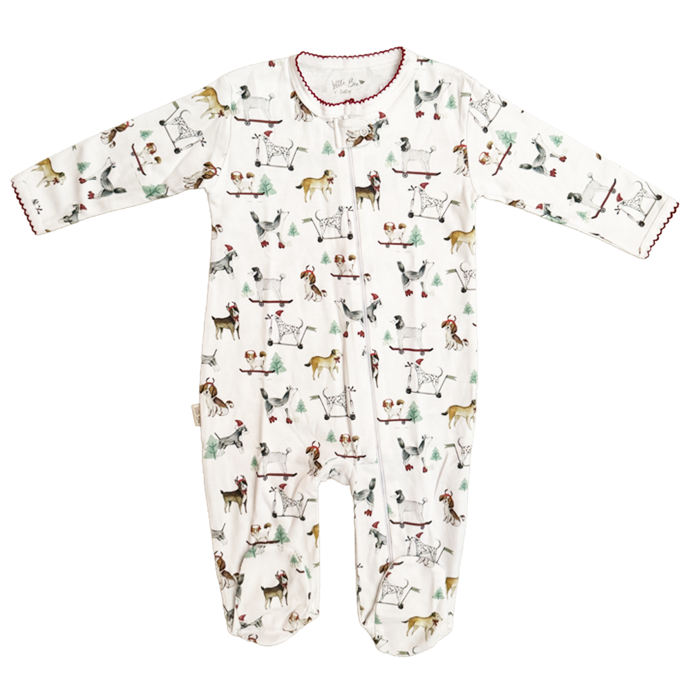 Pijama Baby Xmas Dogs- Algodón pima