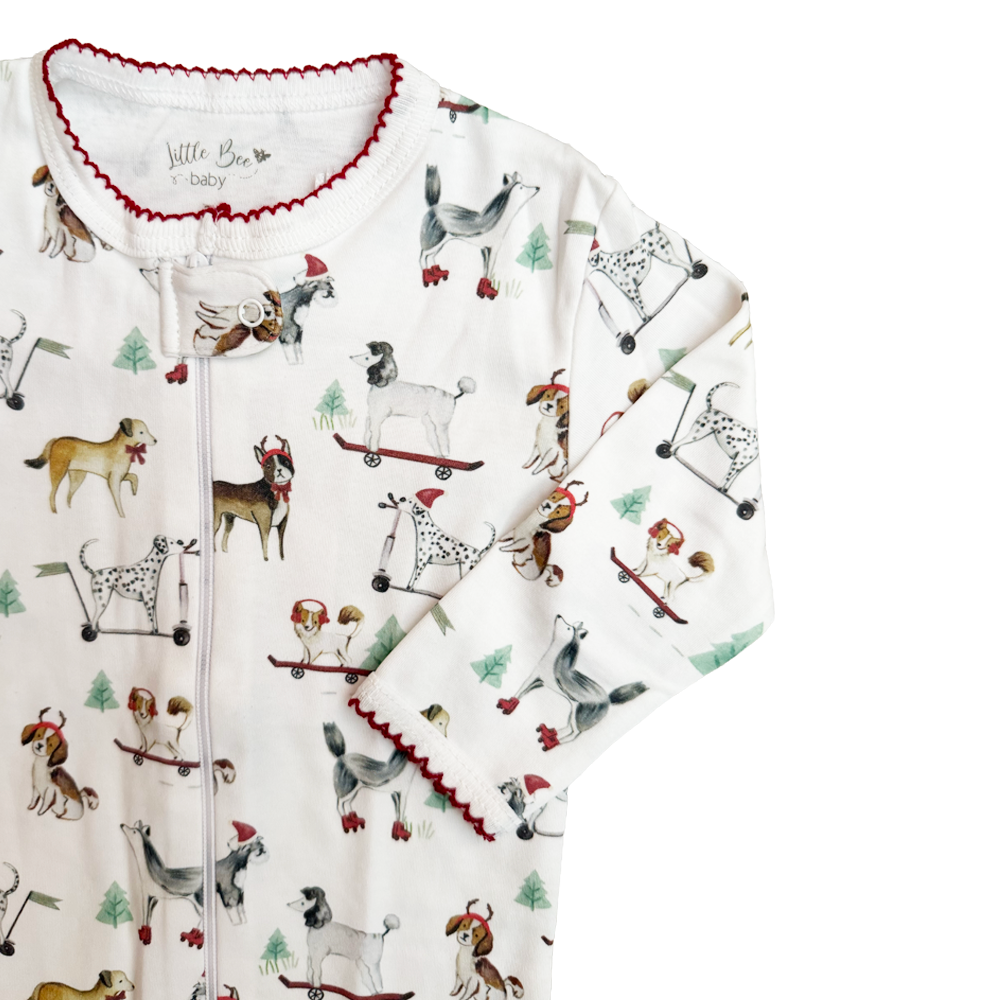 Pijama Baby Xmas Dogs- Algodón pima
